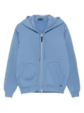 TOM FORD two-way zip up hood sweatshirt - Blue