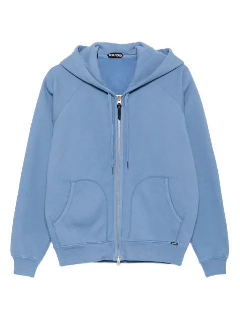 TOM FORD two-way zip up hood sweatshirt 