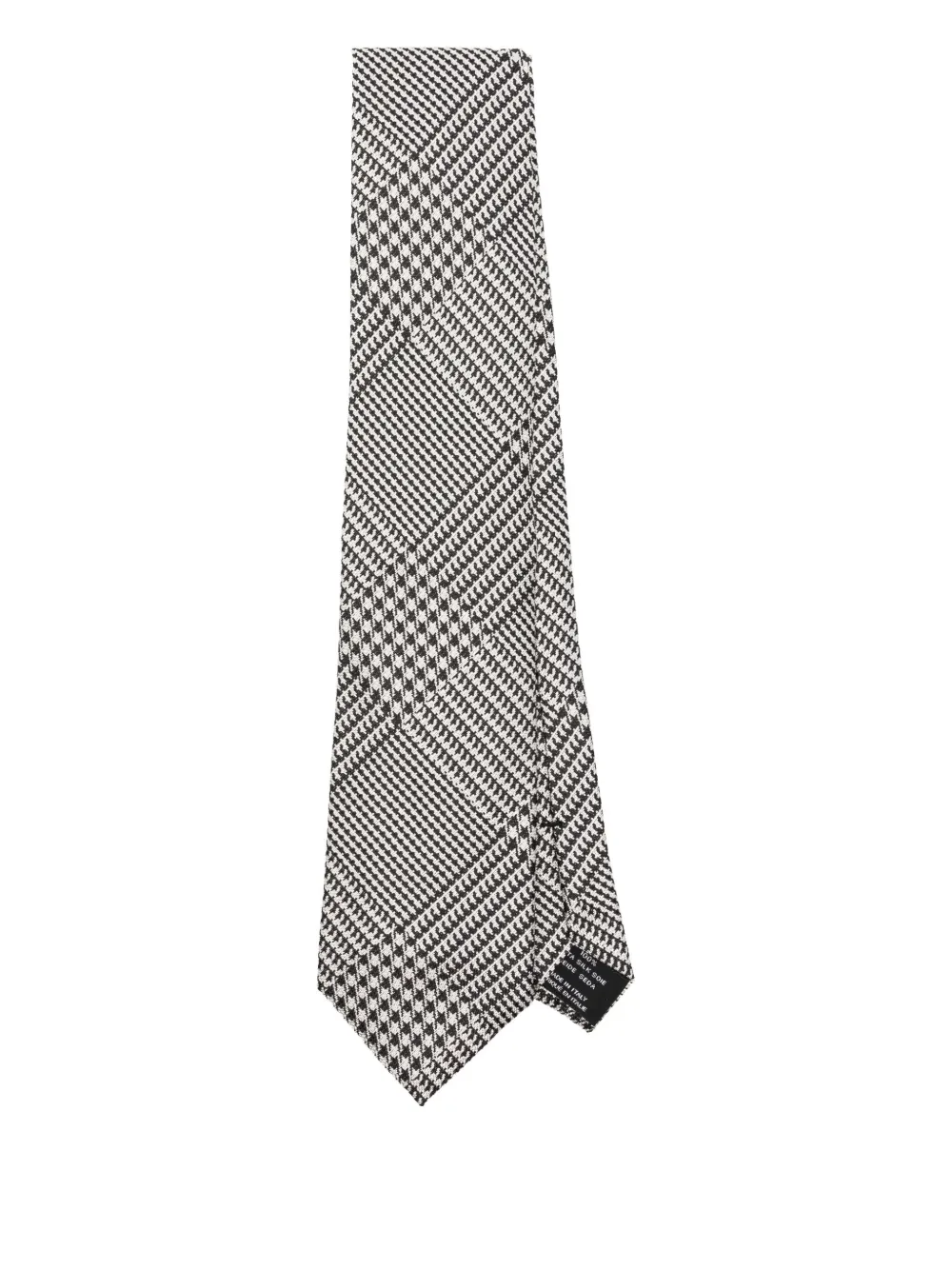 TOM FORD Stropdas met geometrisch jacquard Wit