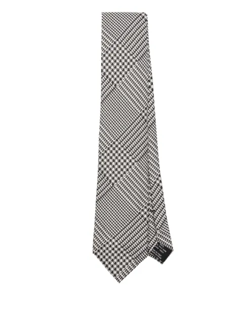 TOM FORD Cravatta con motivo geometrico jacquard