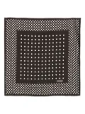 TOM FORD Polka dot pocket square - Black