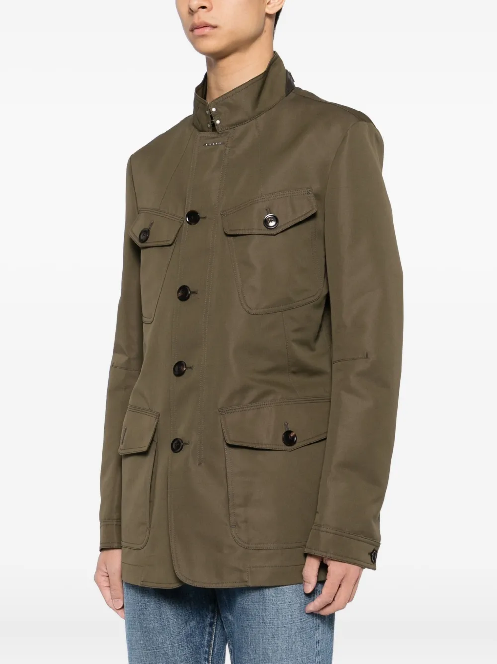 TOM FORD Legerjack met vier zakken Groen