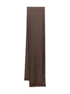 TOM FORD トムフォード ストール スカーフ ブラウン Tom Ford Silk Scarf Light Brown - Tie Deals