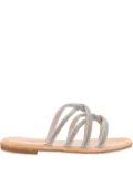 KIMA crystal-embellished sandals - Silver