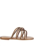 Kimaï leather flat sandals - Brown
