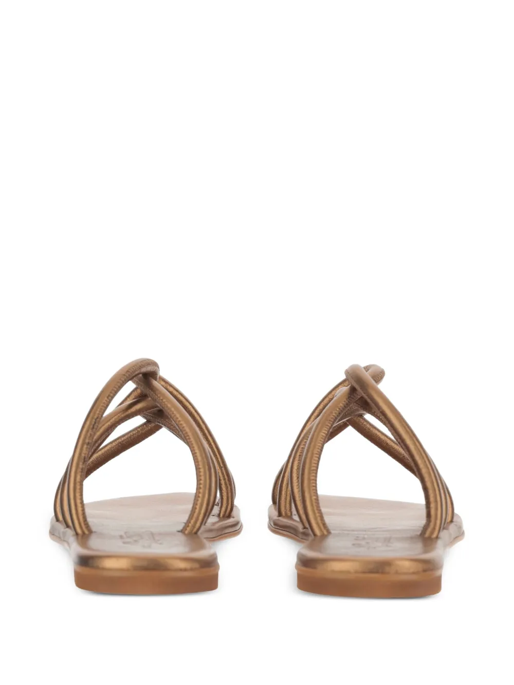 Kimaï leather flat sandals Brown