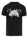 Black Score cotton T-shirt