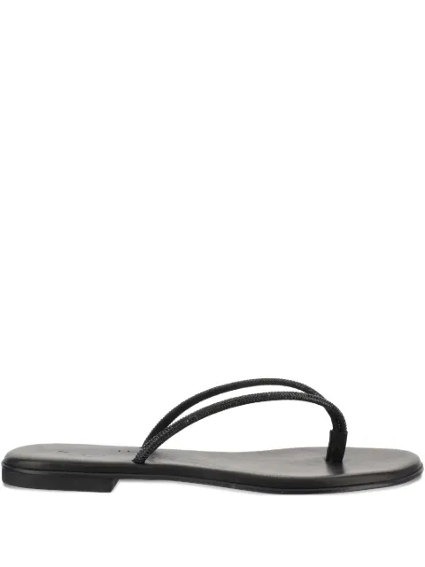 Kimaï leather flat sandals