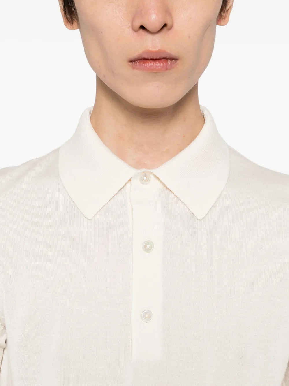 TOM FORD short-sleeve polo shirt Beige