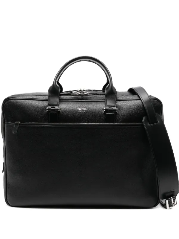TOM FORD 黒 レザーバッグ　定価55万円程 TOM FORD レザー ビジネスバッグ | ブラック | FARFETCH JP