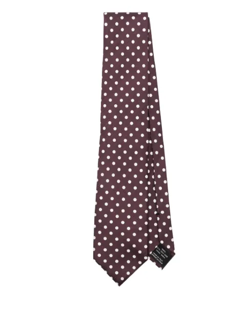 TOM FORD silk polka-dot tie