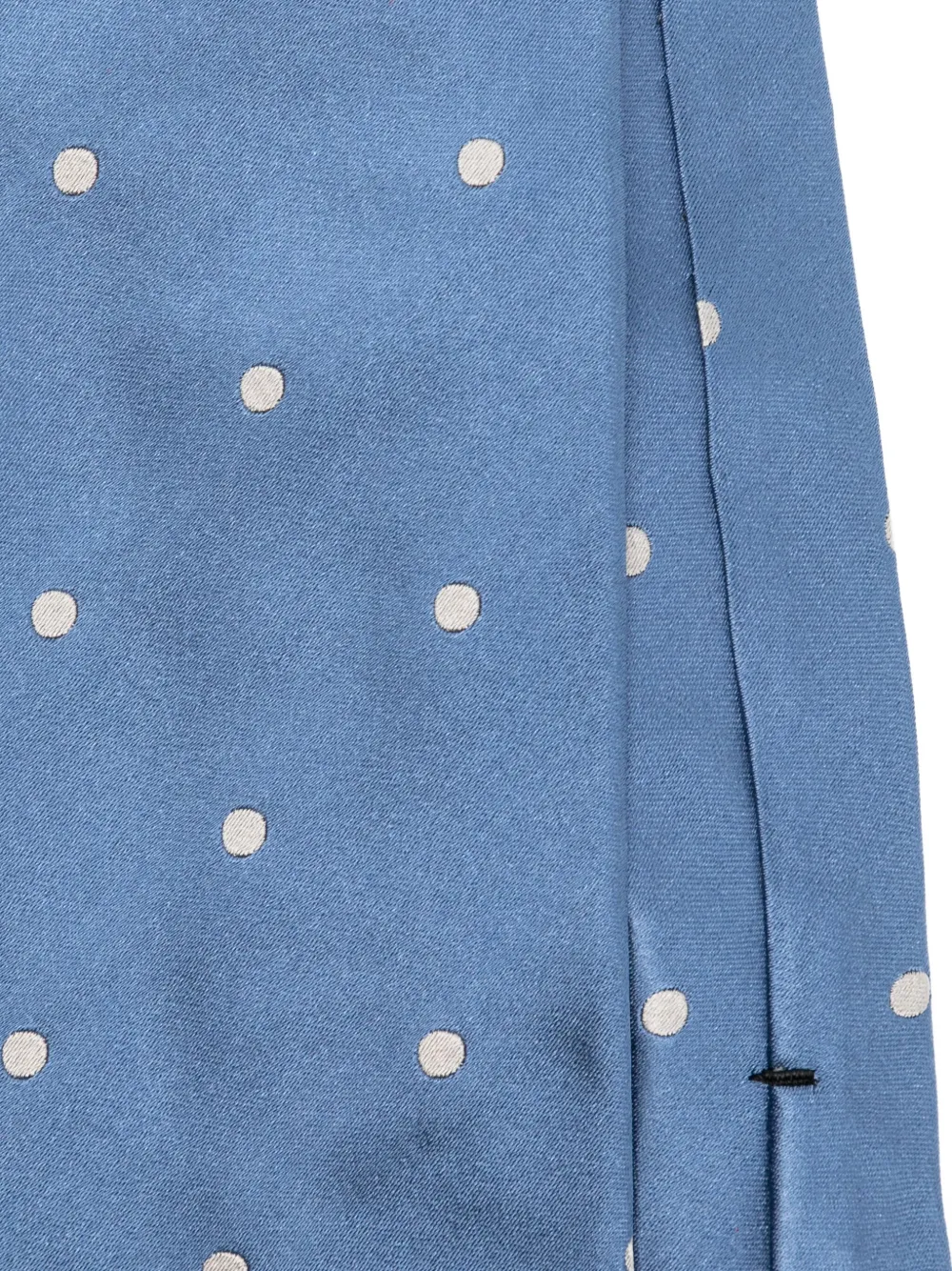 TOM FORD Zijden stropdas met stippen Blauw