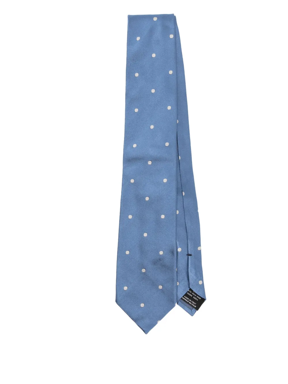 TOM FORD Zijden stropdas met stippen Blauw