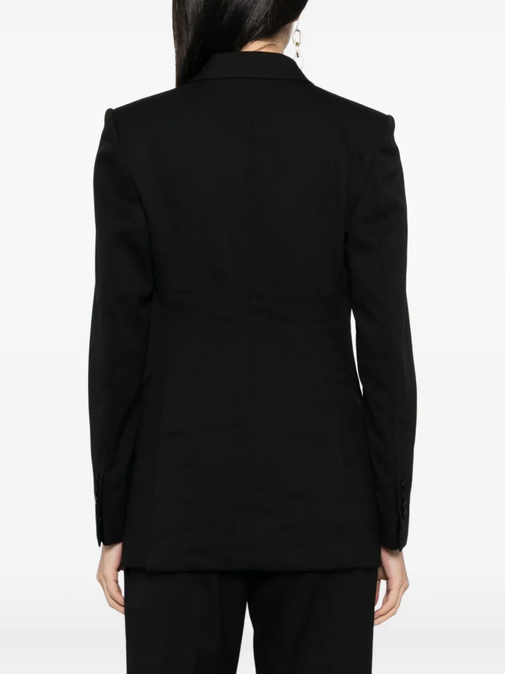 TOM FORD Blazer met dubbele rij knopen Zwart