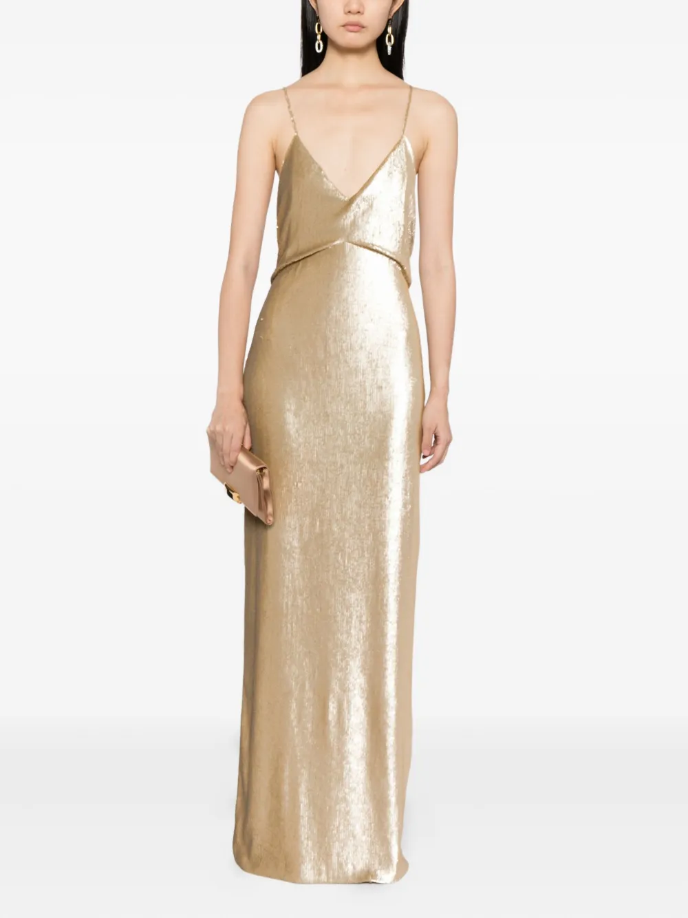 TOM FORD sequin-embellished dress - Beige