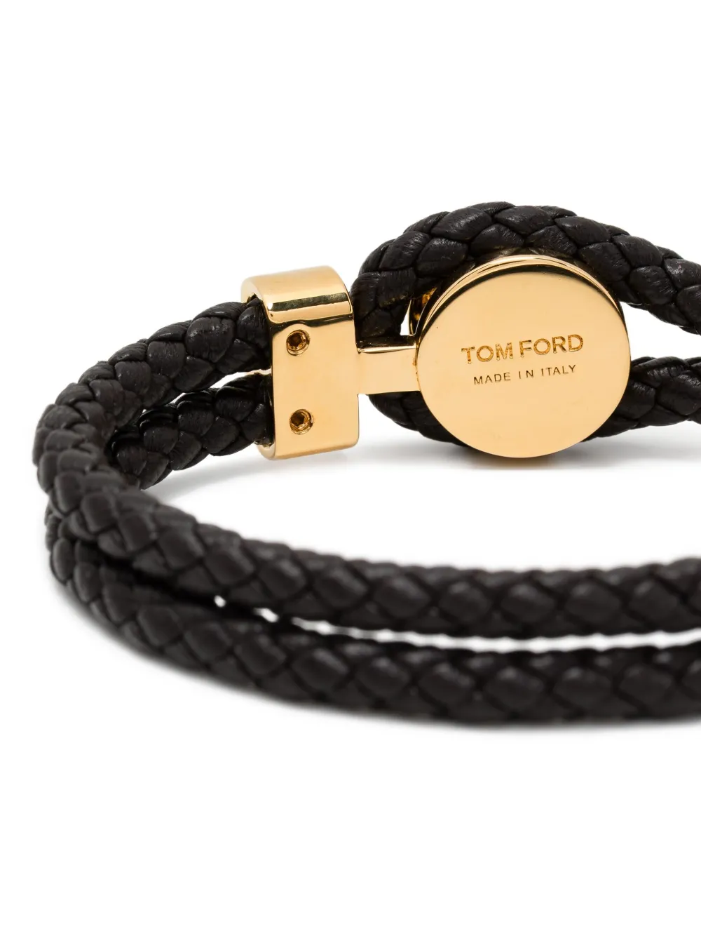  Tom Ford Pulsera Tejida - Negro 