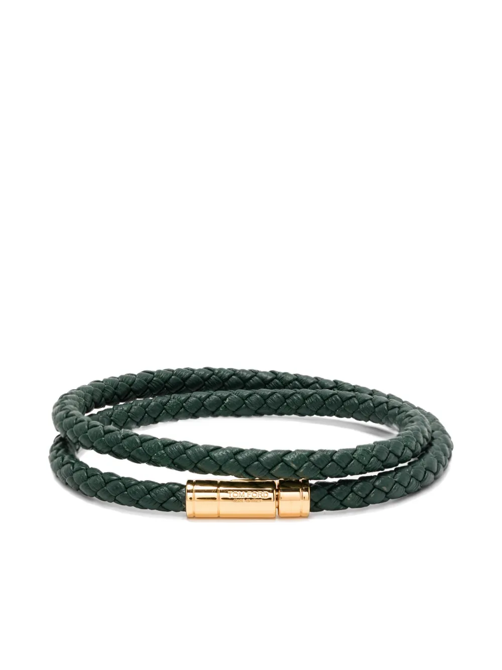 TOM FORD レザーブレスレット - グリーン TOM FORD レザーブレスレット - グリーン