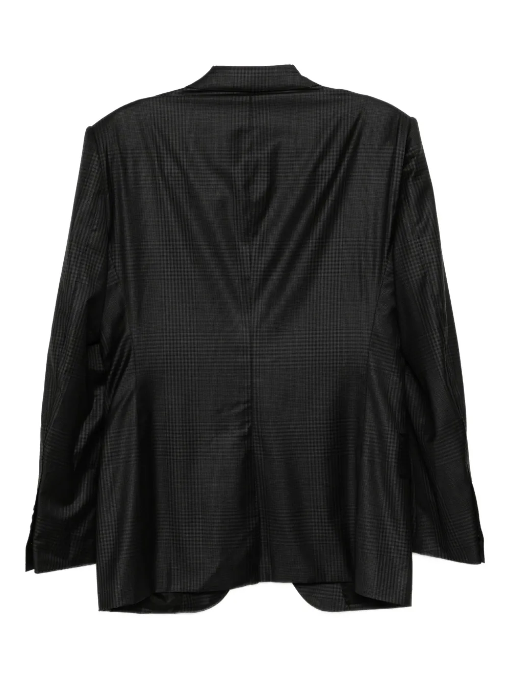 Tom Ford Checked Single-breasted Suit In Black