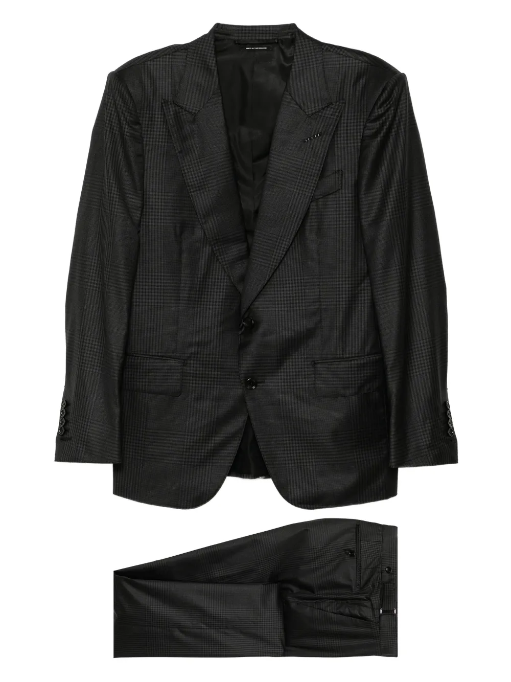 TOM FORD checked single-breasted suit | Black | Image 1