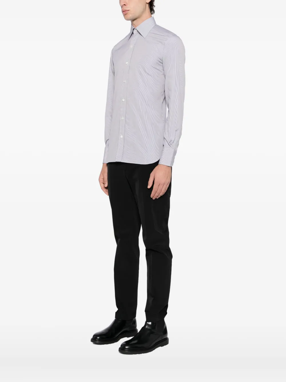 Tom Ford ストライプ シャツ In Blue