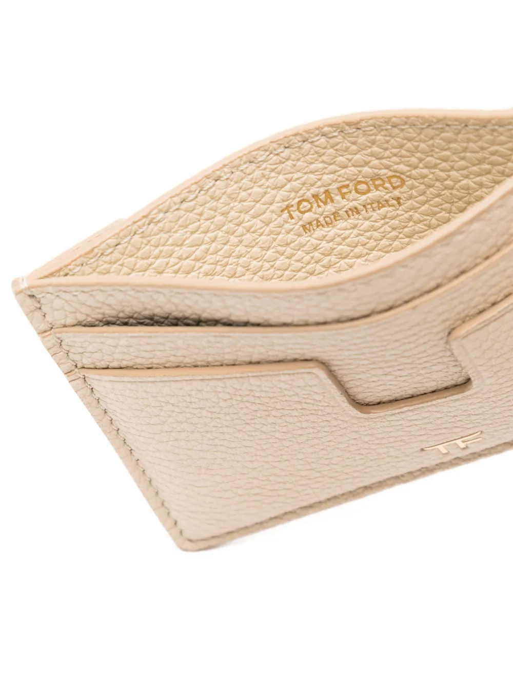 Tom Ford Classic Card Holder In Neutral