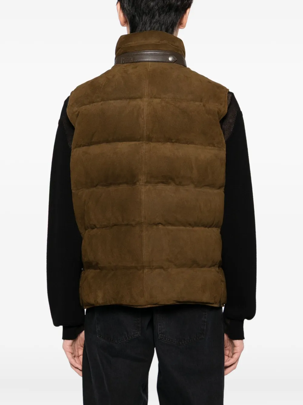 TOM FORD Leren gilet Bruin