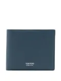 TOM FORD grain leather classic bifold wallet - Blue