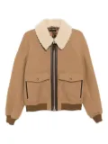 TOM FORD two-way zip wool jacket - Brown