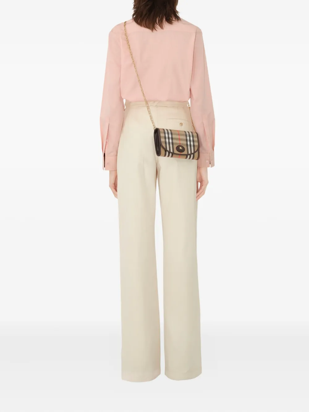 Burberry Highlands portemonnee met kettingbandje - Beige