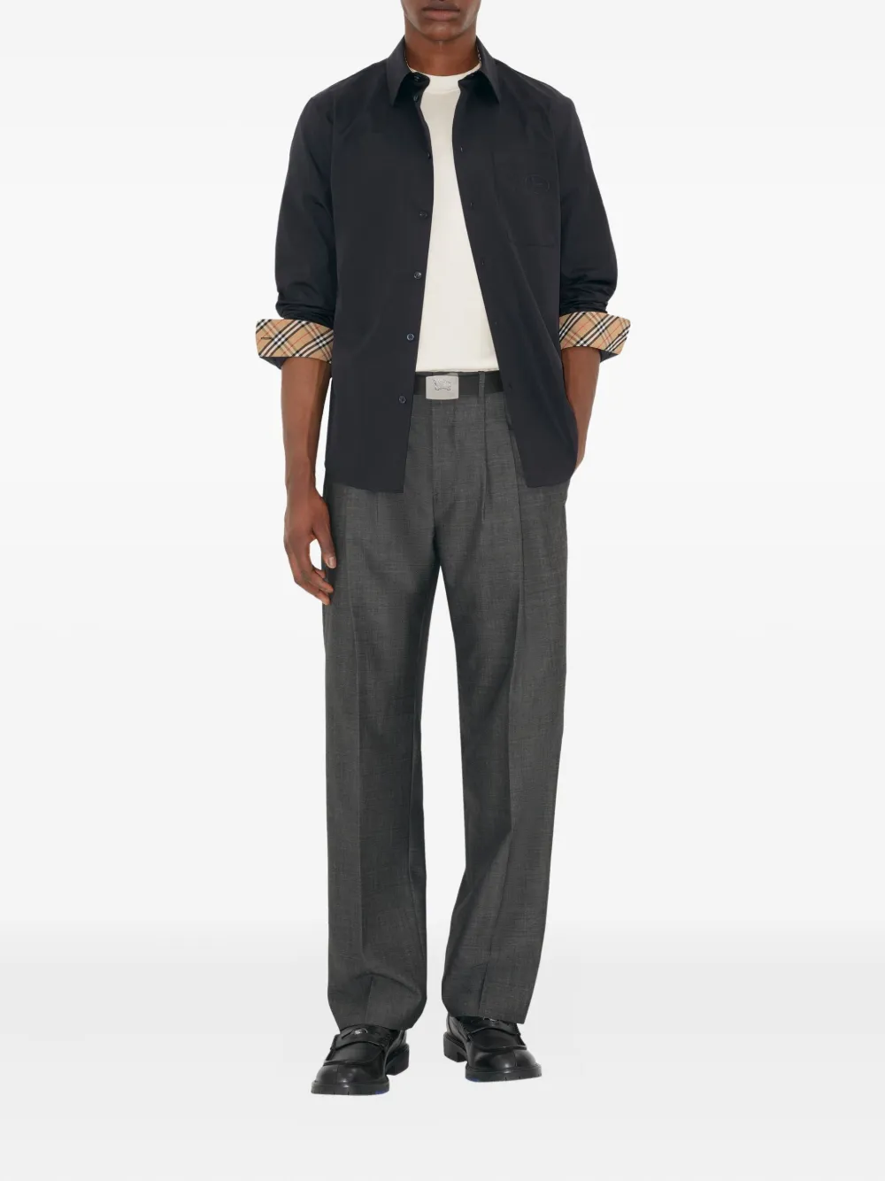 Burberry Katoenen overhemd Blauw