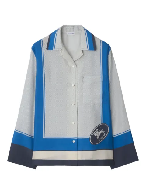 Burberry camisa de seda EDK