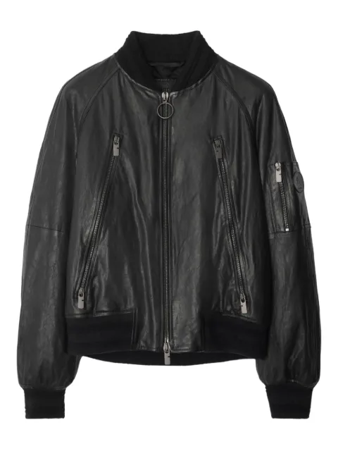 Burberry chamarra de piel