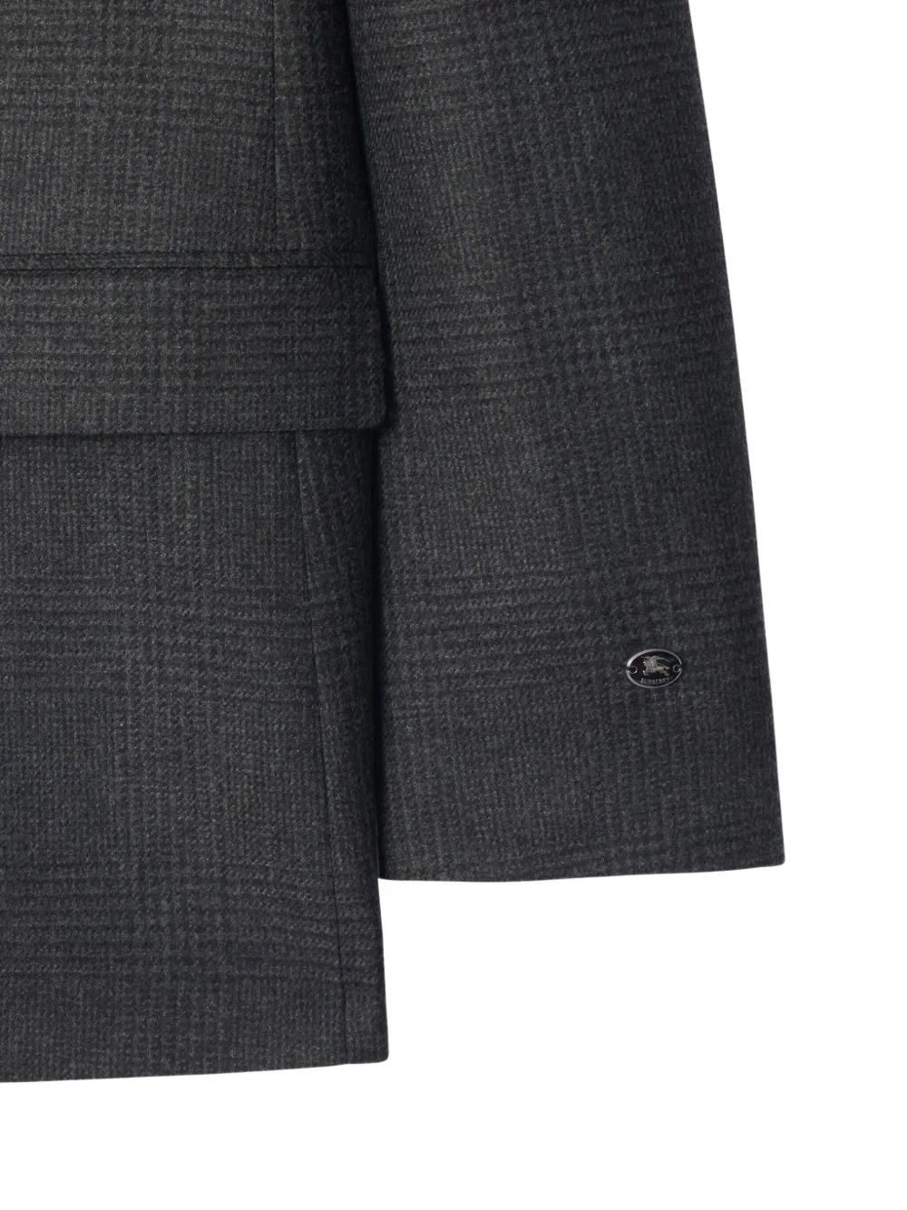 Burberry Single-breasted Blazer In Gray