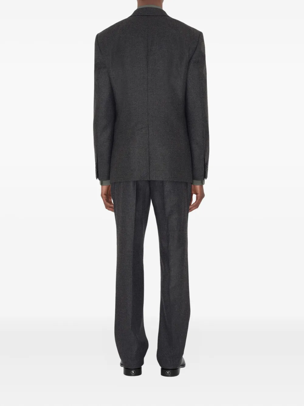 Burberry Single-breasted Blazer In Gray