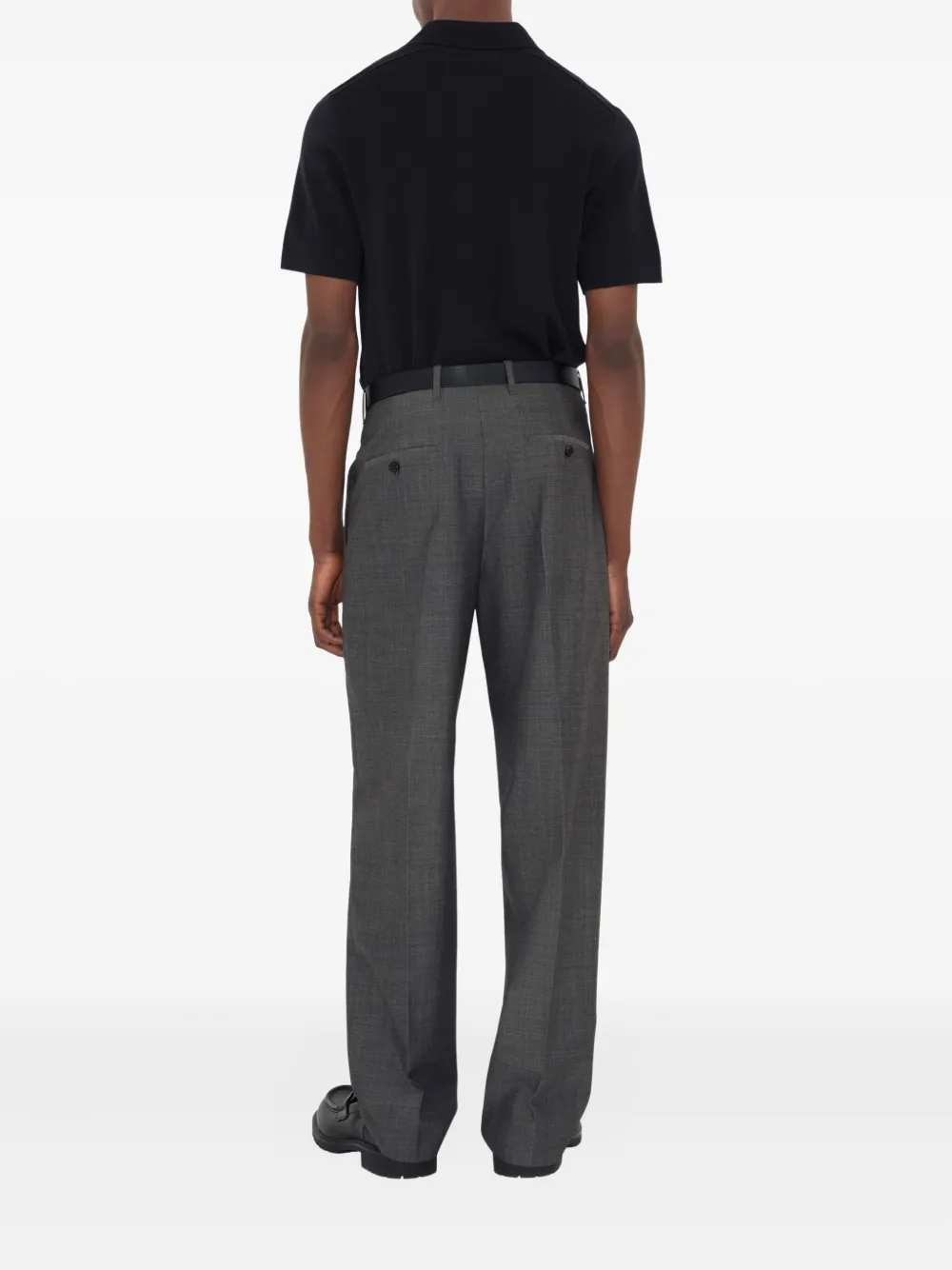 Burberry Wollen poloshirt Blauw