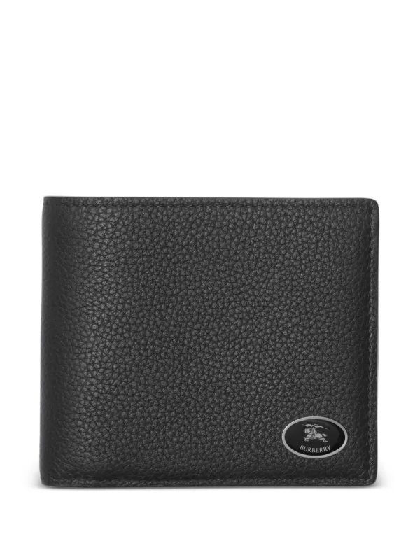 Burberry Knight Stamp Bifold Wallet in Black