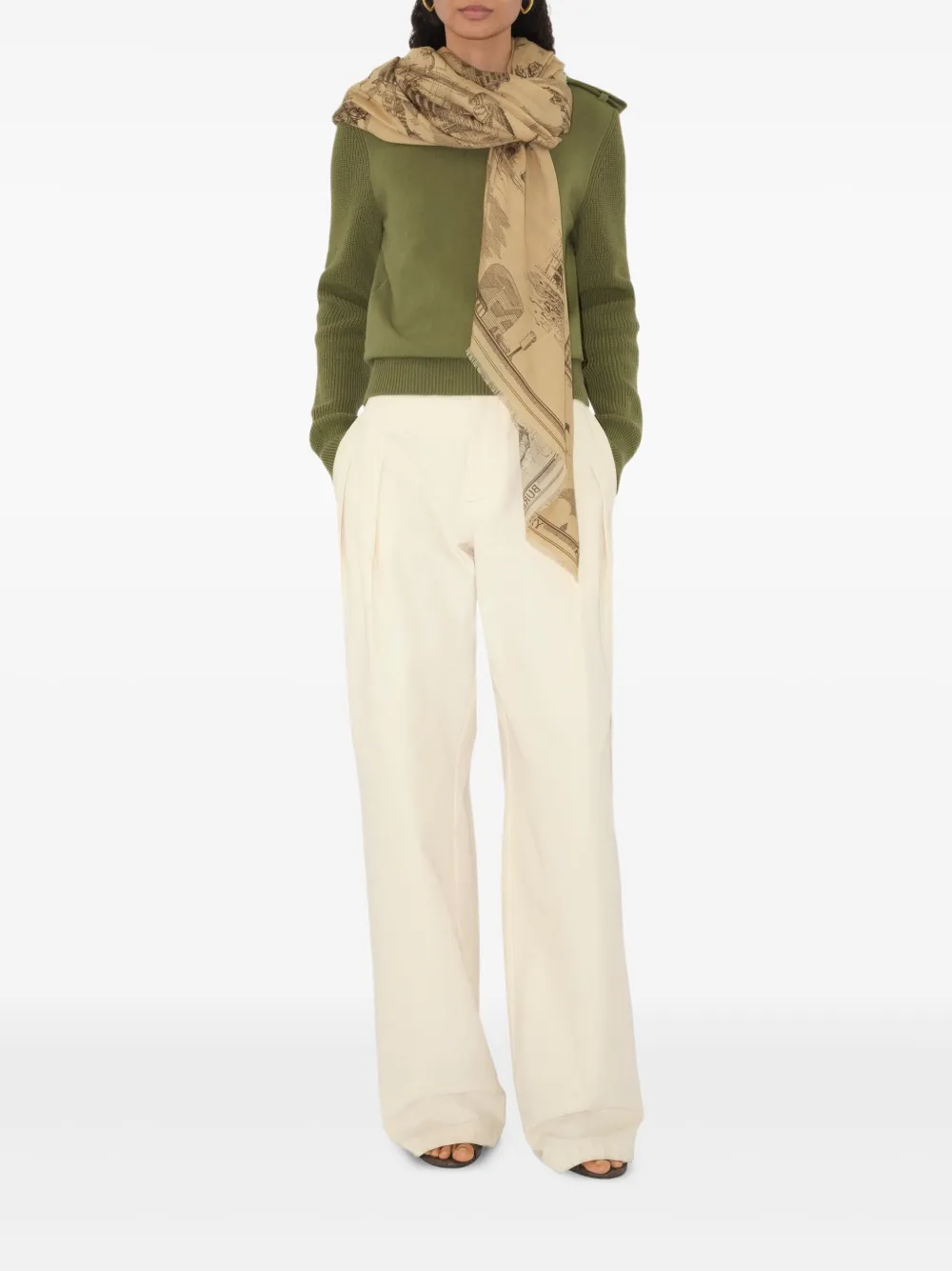  Burberry London Landmarks Scarf - Neutrals 