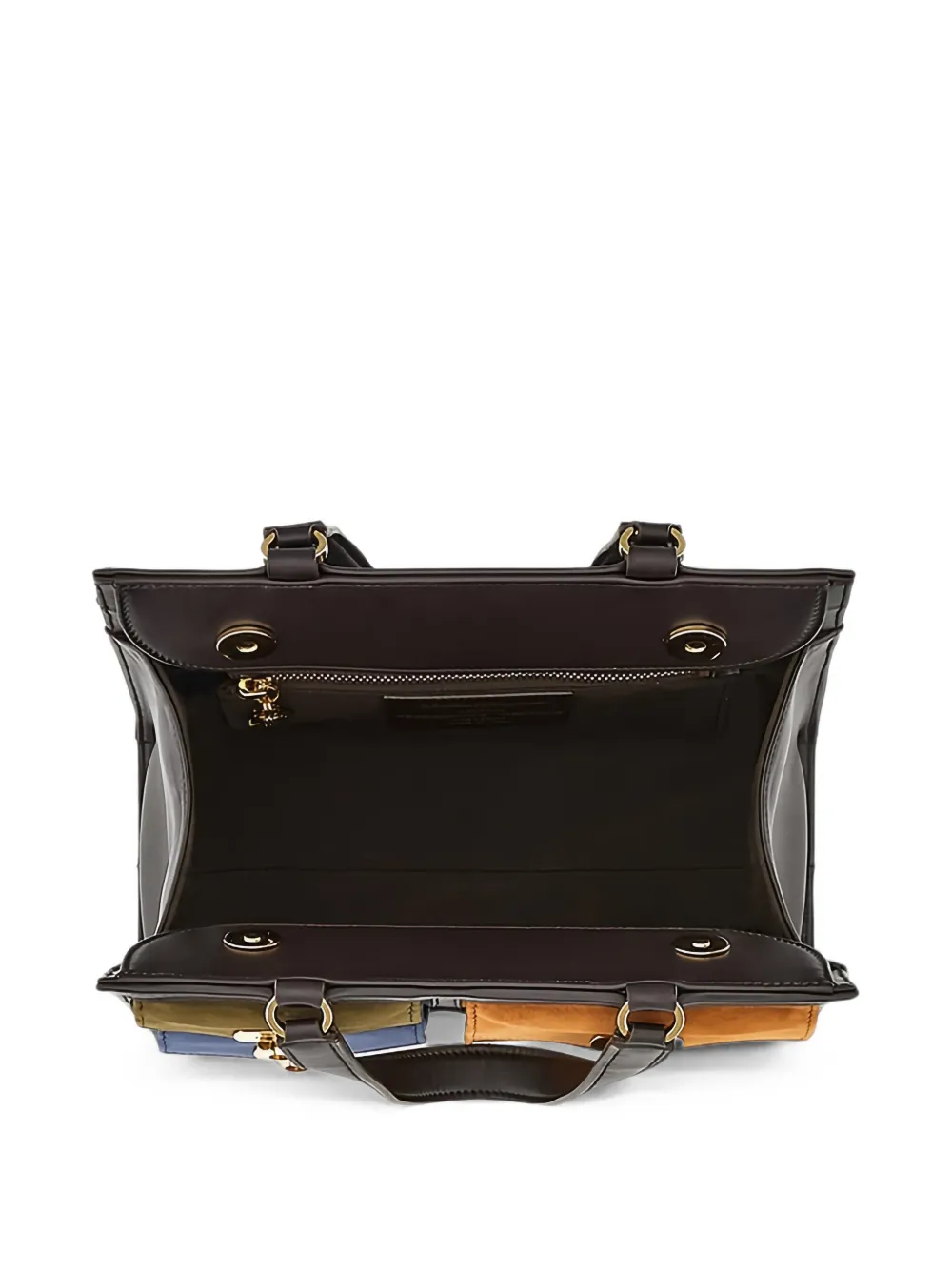 Ferragamo Shopper met zakdetail en handvat Bruin