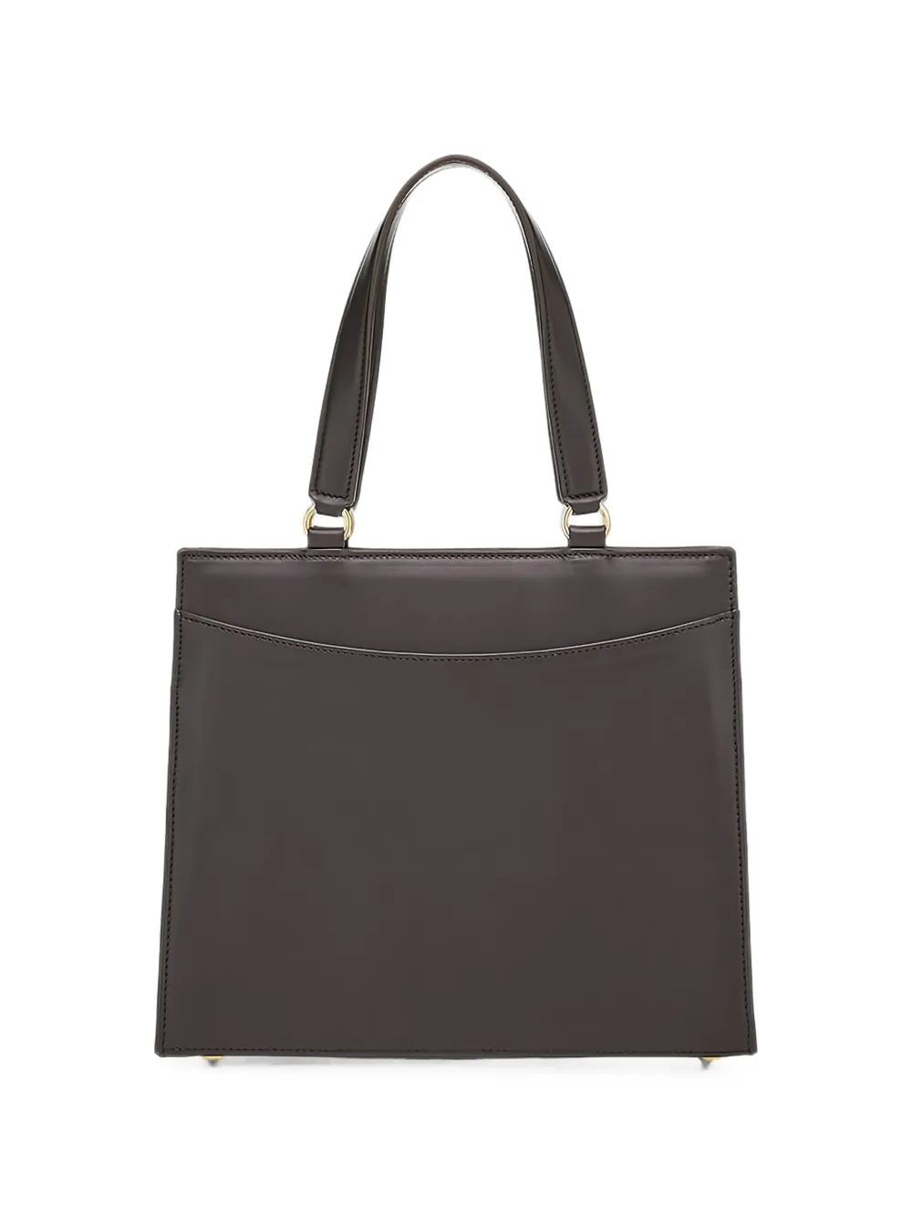 Ferragamo Shopper met zakdetail en handvat Bruin