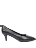 Ferragamo leather kitten-heel pumps - Black