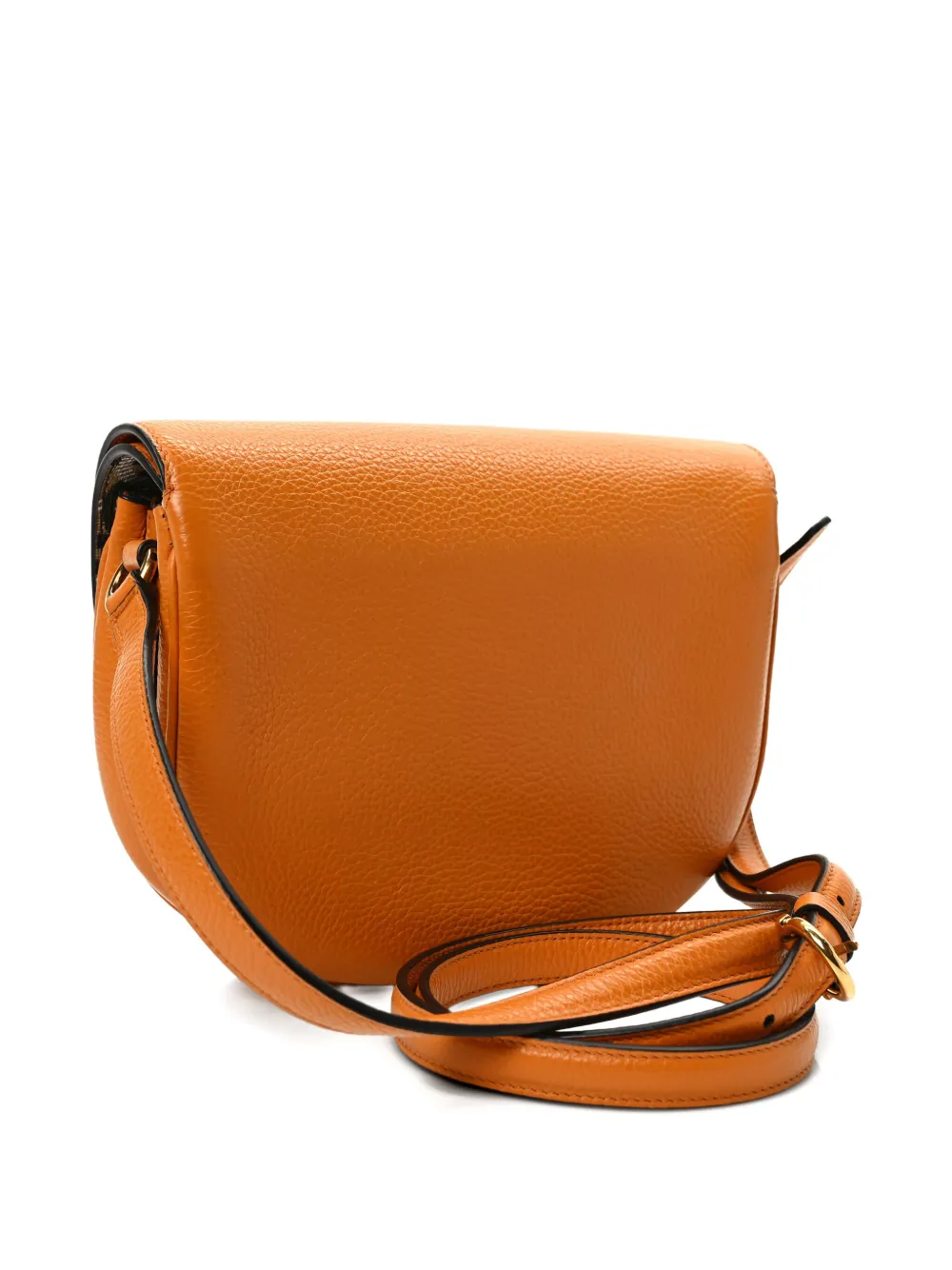 Ferragamo flap leather shoulder bag - Bruin