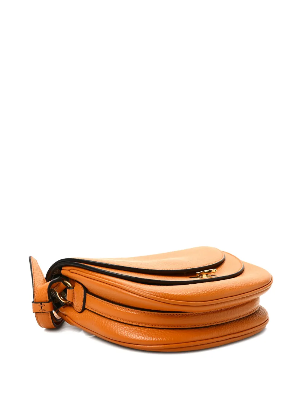 Ferragamo flap leather shoulder bag Bruin