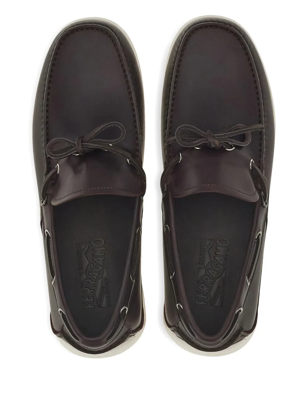 Ferragamo leather lace-up loafers Bruin