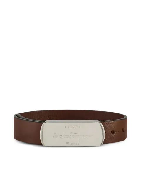 Ferragamo bracelet à plaque logo