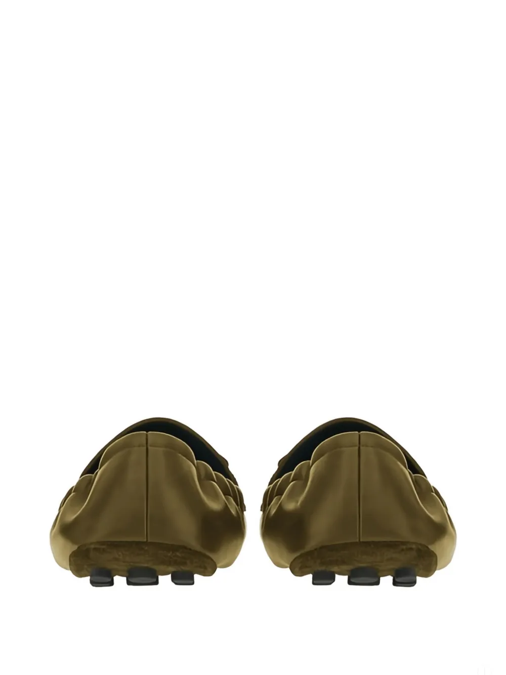 Ferragamo Gancini-detail Leather Loafers In Green