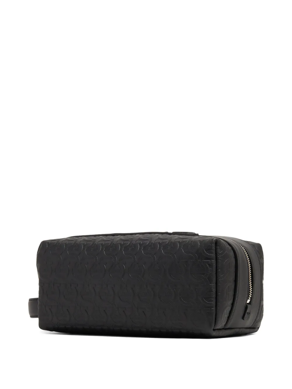 Ferragamo embossed-logo travel pouch Zwart