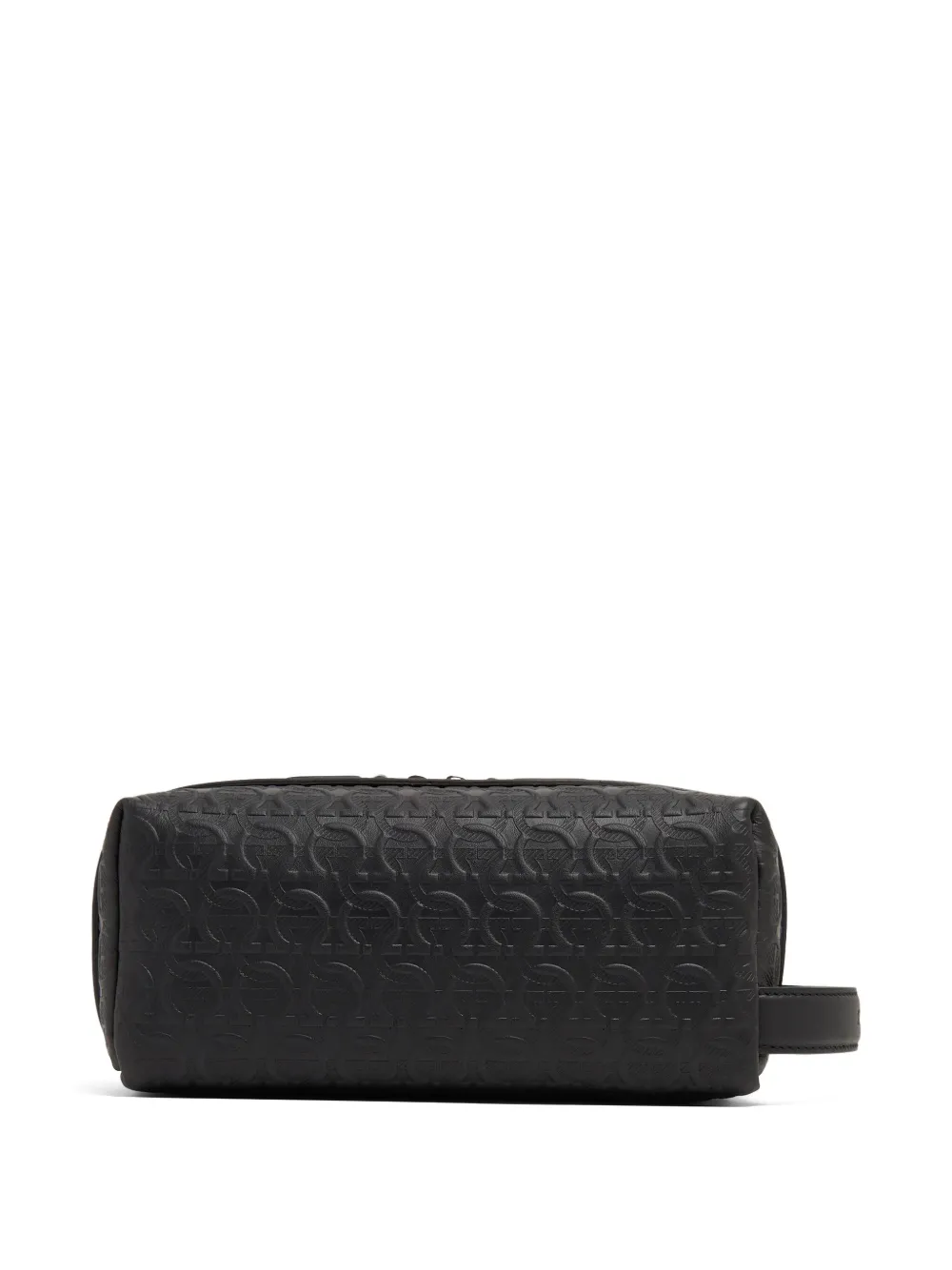Ferragamo embossed-logo travel pouch Zwart