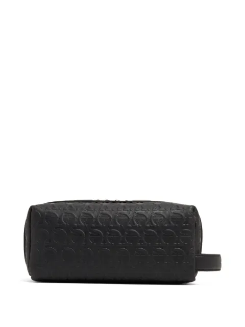 Ferragamo embossed-logo travel pouch