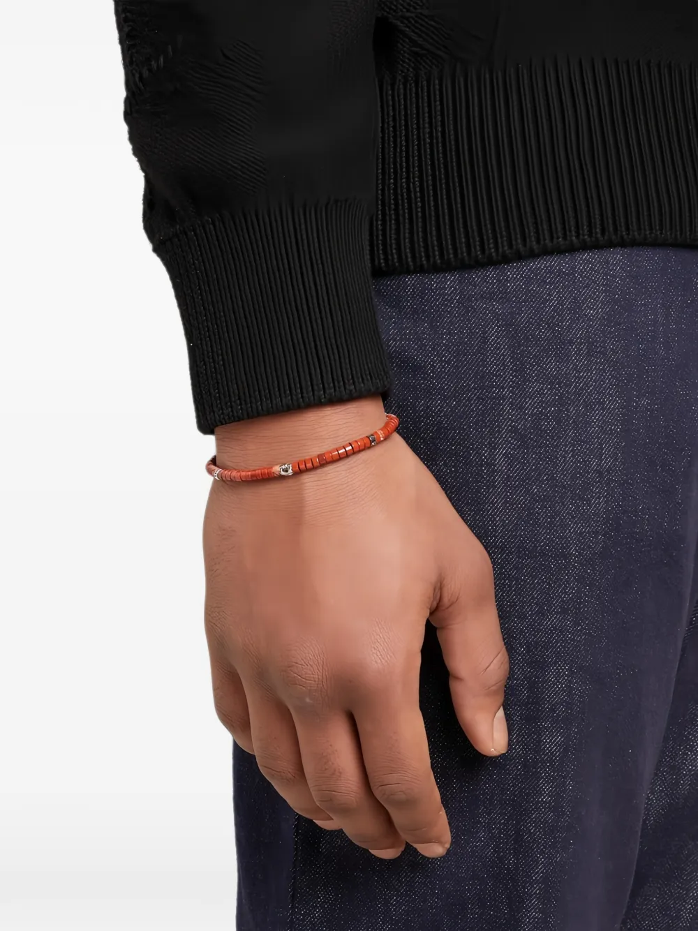 Ferragamo beaded Gancini bracelet - Arancione