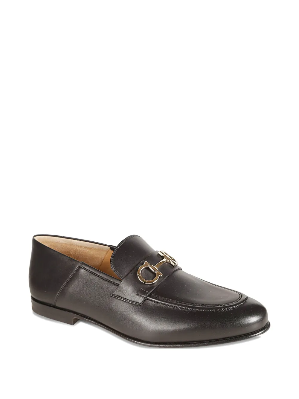 Ferragamo Gancini-detail loafers - Zwart